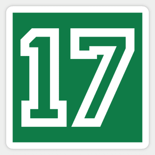 Sports Shirt #17 (white letter) Sticker